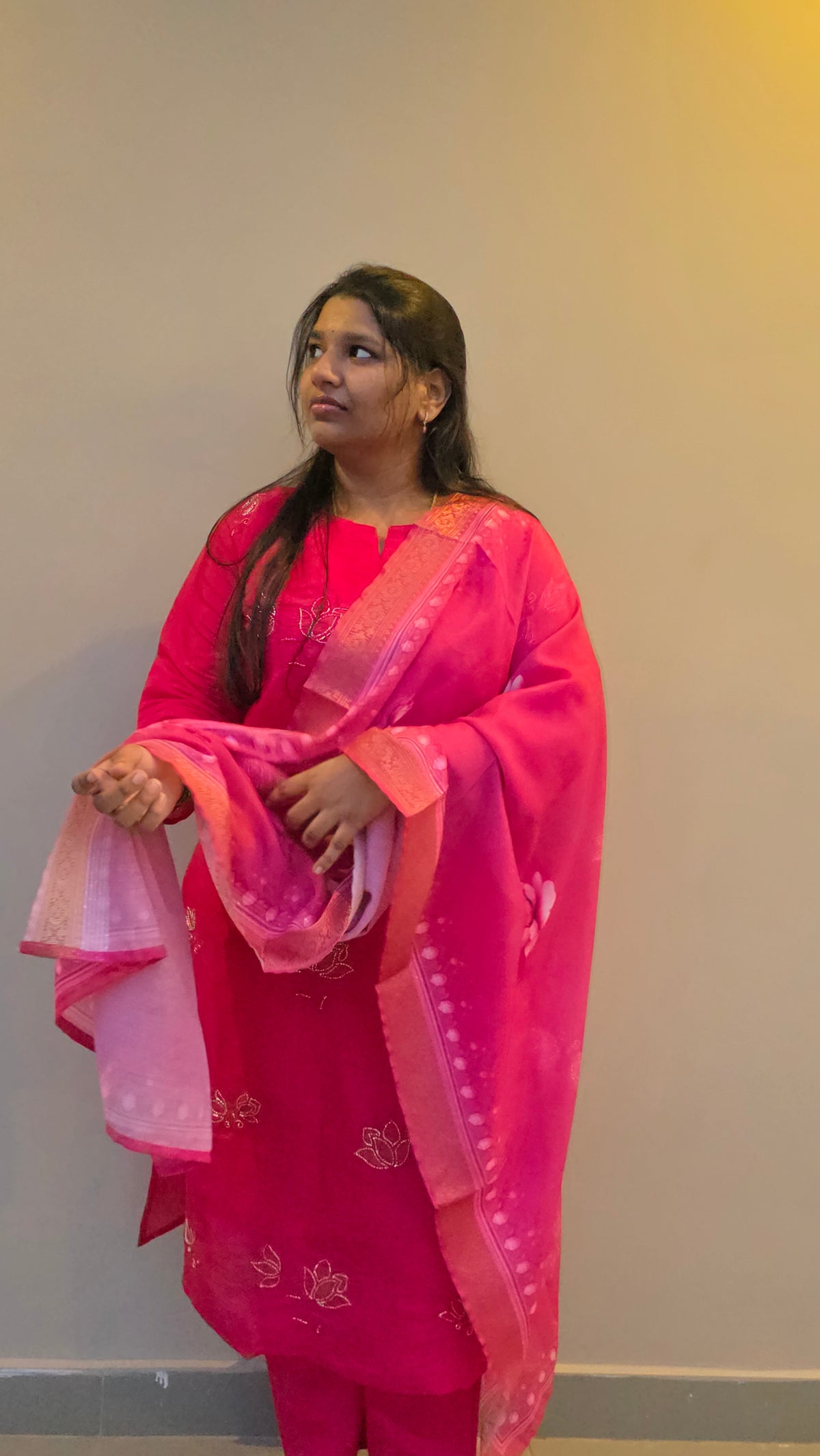 Gulnaar Pink Suit Set