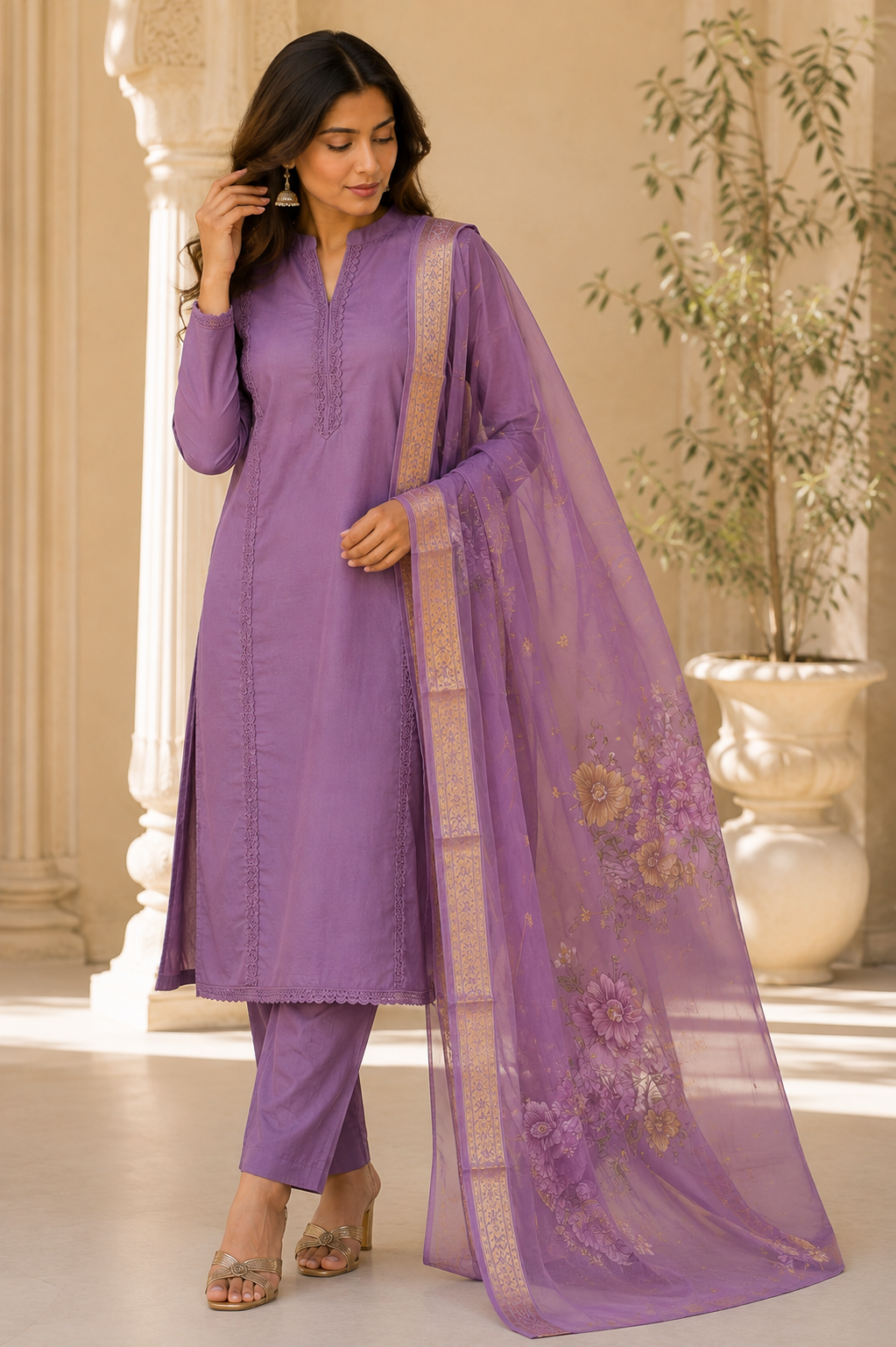 Violet Haze Kurti Set