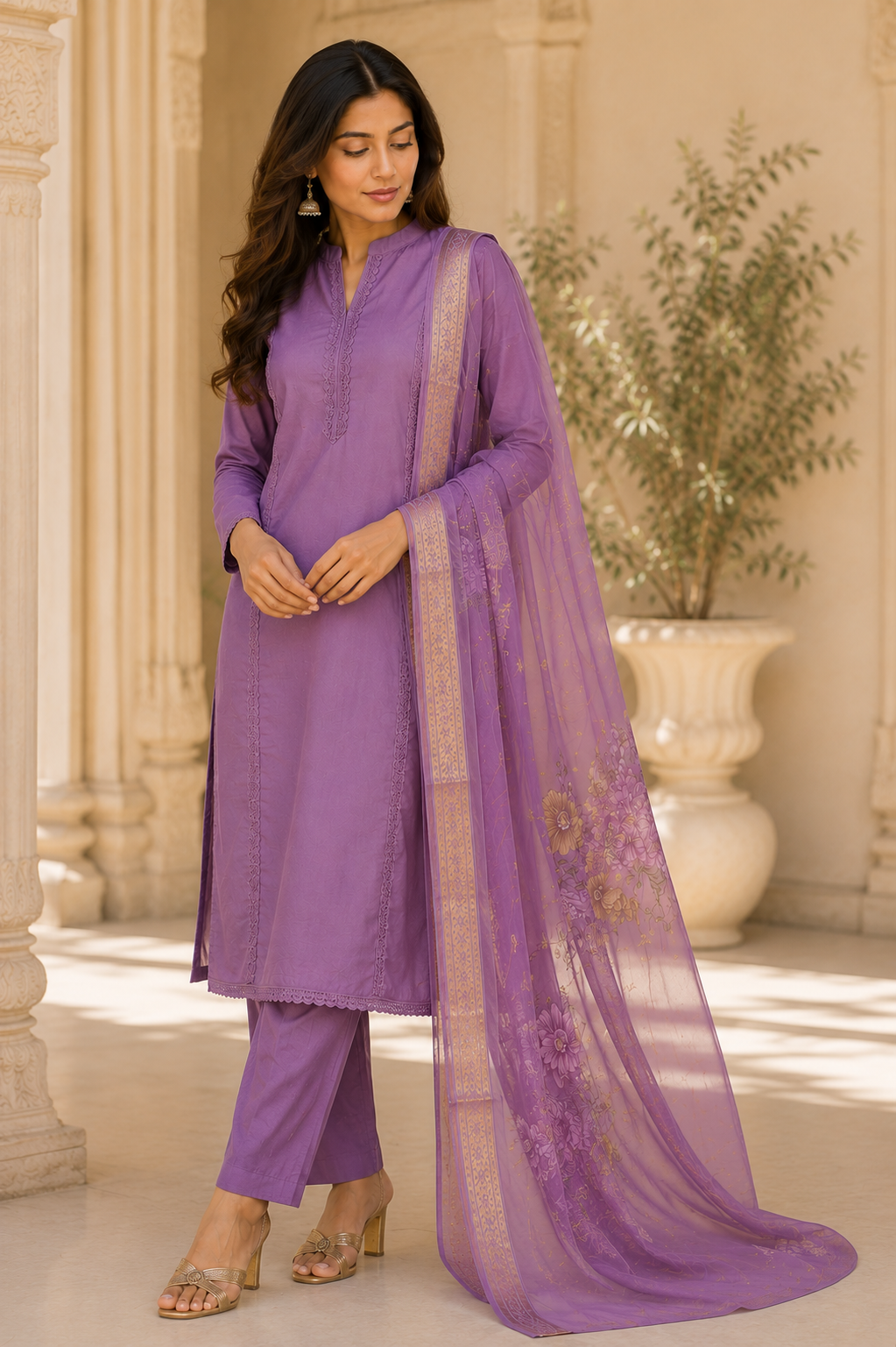 Violet Haze Kurti Set