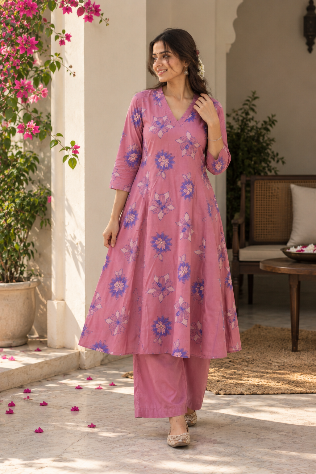 Blush Garden Floral Co-Ord Set — product photo 3