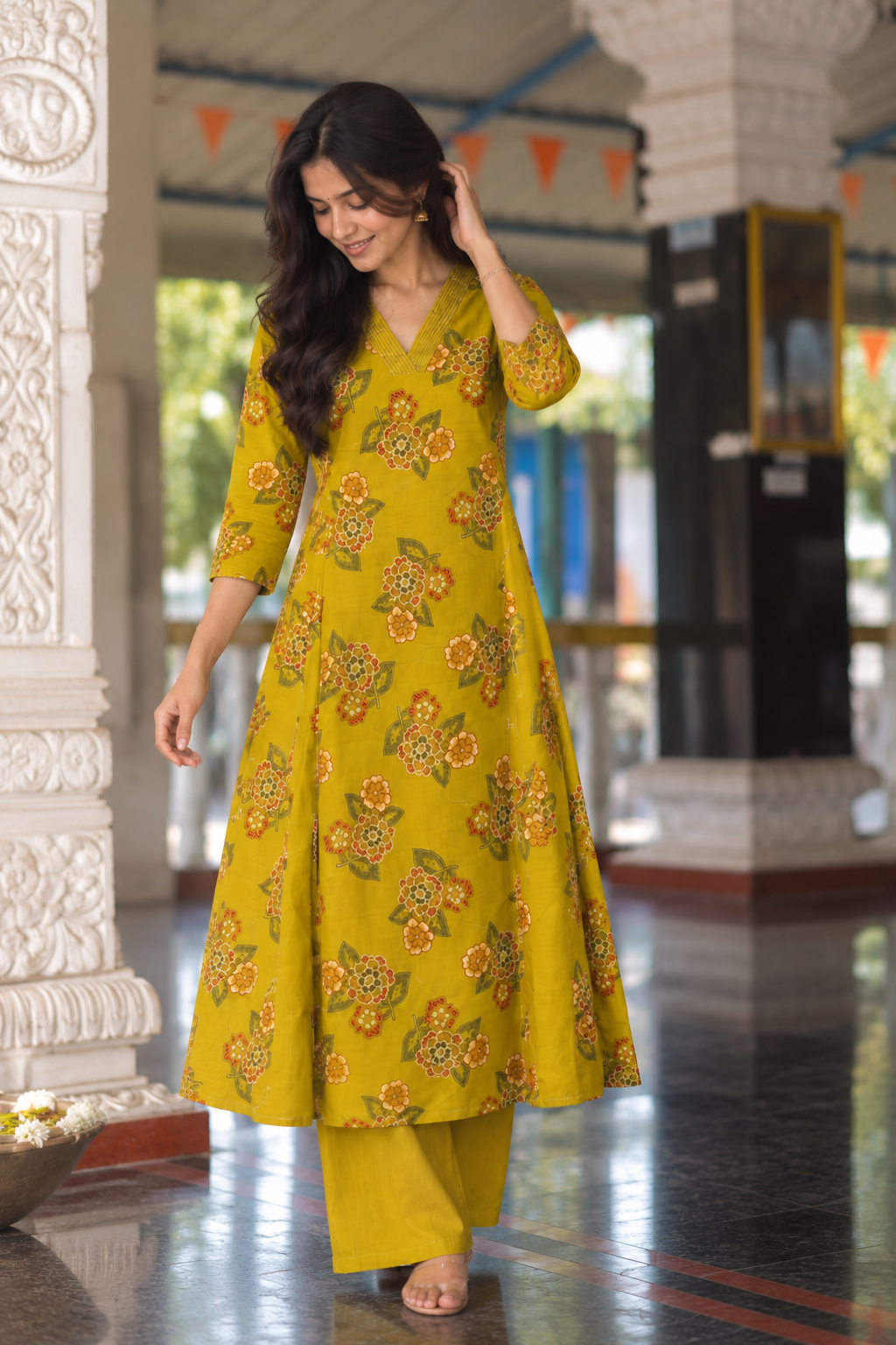 Mustard Floral Co-Ord Set — product photo 2
