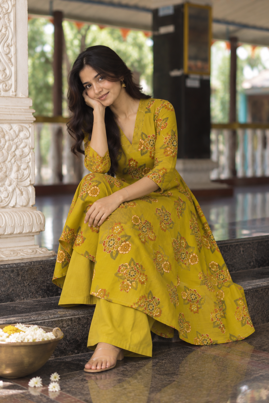 Mustard Floral Co-Ord Set — product photo 3